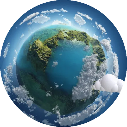 3D model of planet Earth